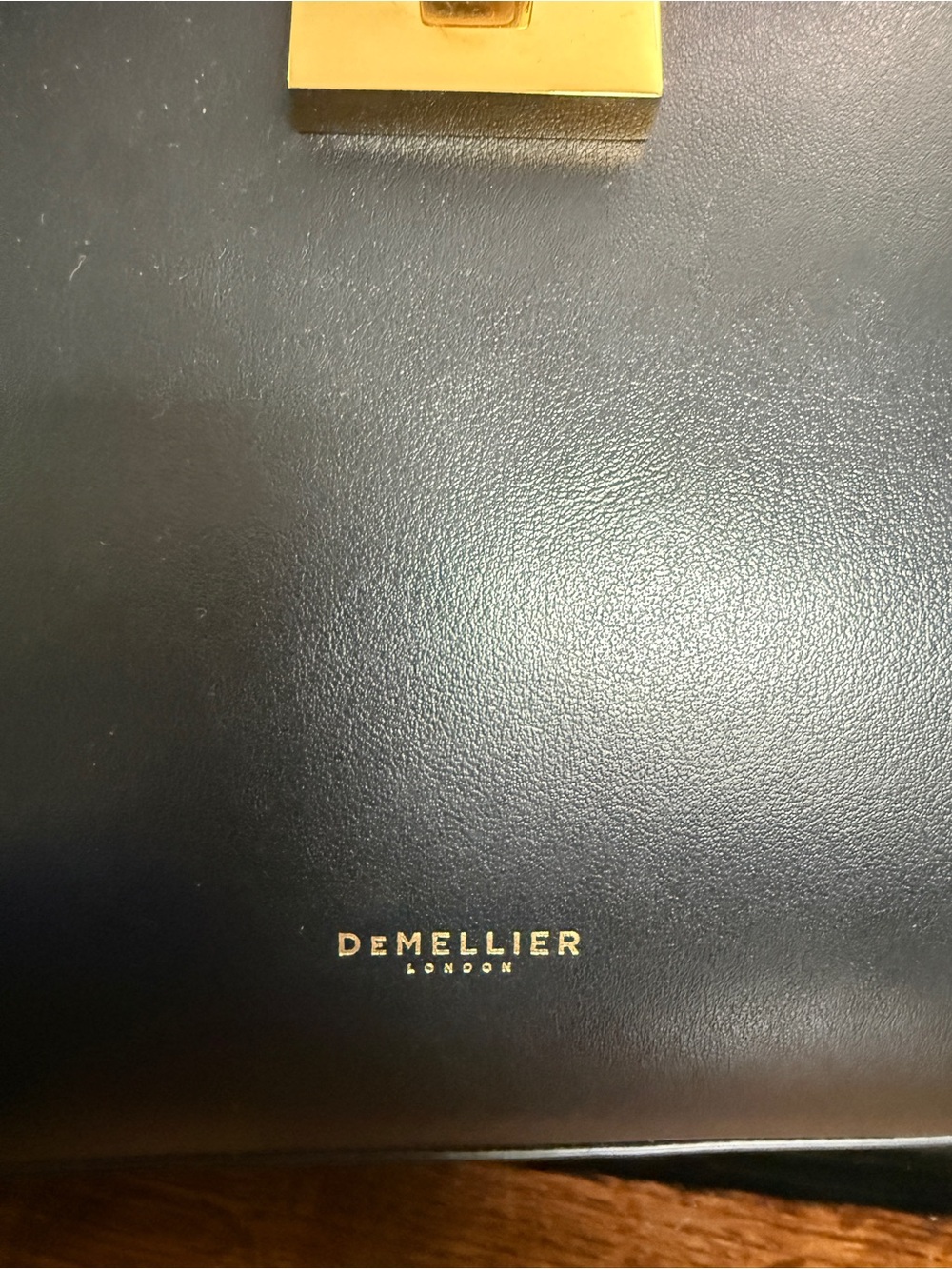 DeMellier Paris MIDI Black Satchel with Gold Hardware - Picture 10 of 14